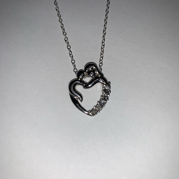 Diamond Accent Mother & Child Necklace - Picture 5 of 8